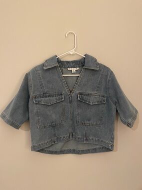 HYFVE Cropped Denim Top